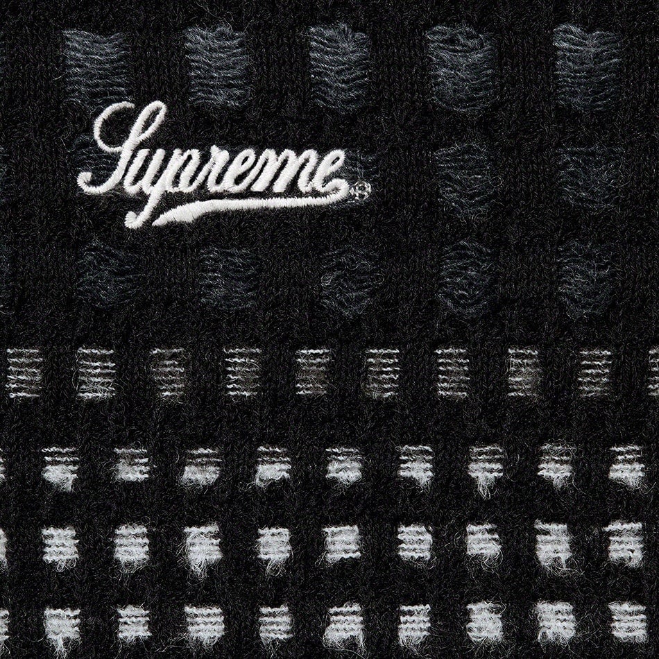 Gradient Grid Zip Up Polo view 2